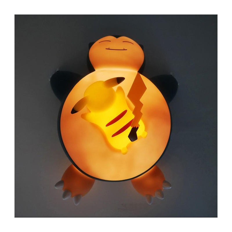 Lampe LED décorative Pokémon - TEKNOFUN - Snorlax & Pikachu - 25 cm