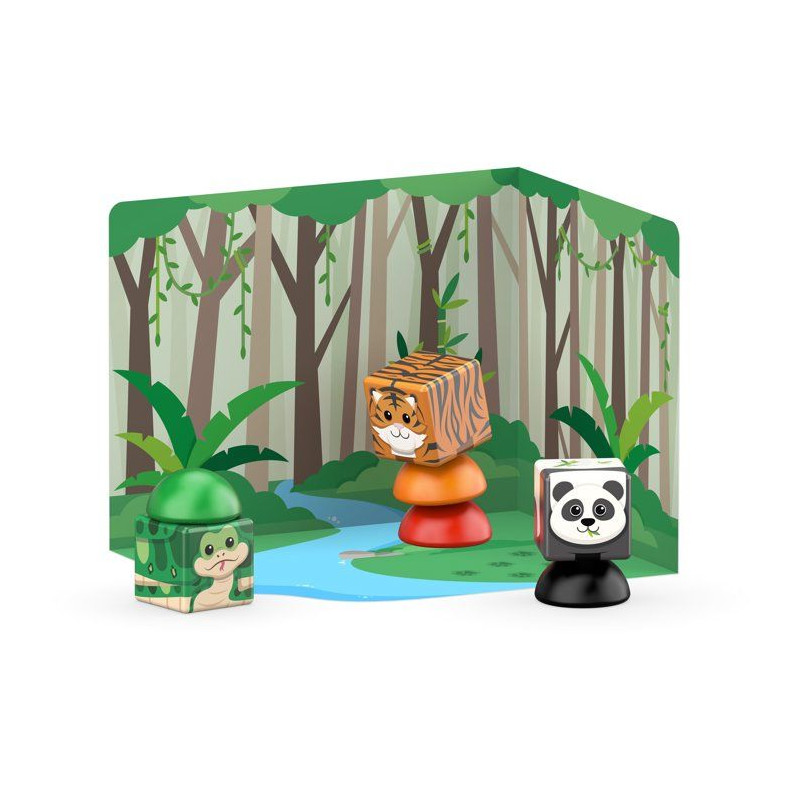 GEOMAG Magicube Blocks Stacking Jungle - Blocs magnétiques - plastiqu