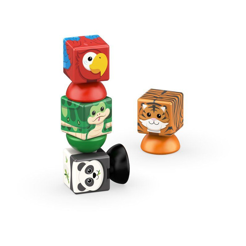 GEOMAG Magicube Blocks Stacking Jungle - Blocs magnétiques - plastiqu