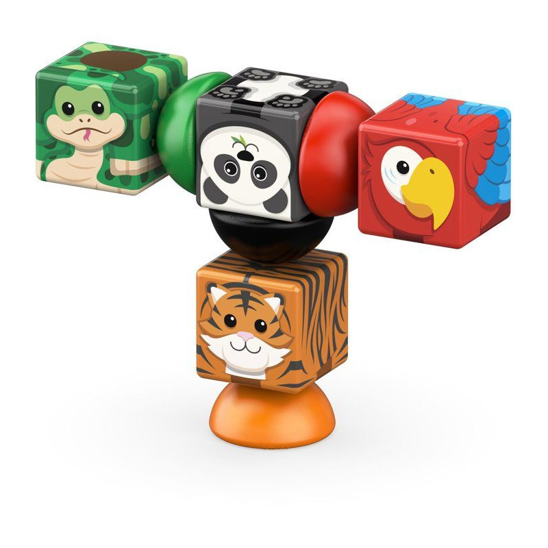 GEOMAG Magicube Blocks Stacking Jungle - Blocs magnétiques - plastiqu