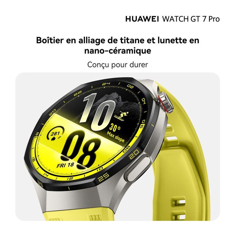 Montre connectée - Huawei - Watch GT 7 Pro - 46mm - Jaune