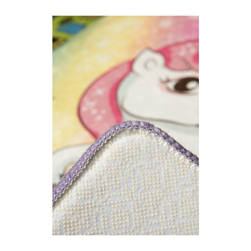 Tapis enfant Licorne 140 x 190 cm - Épaisseur : 10 mm - 700 g/m² - R