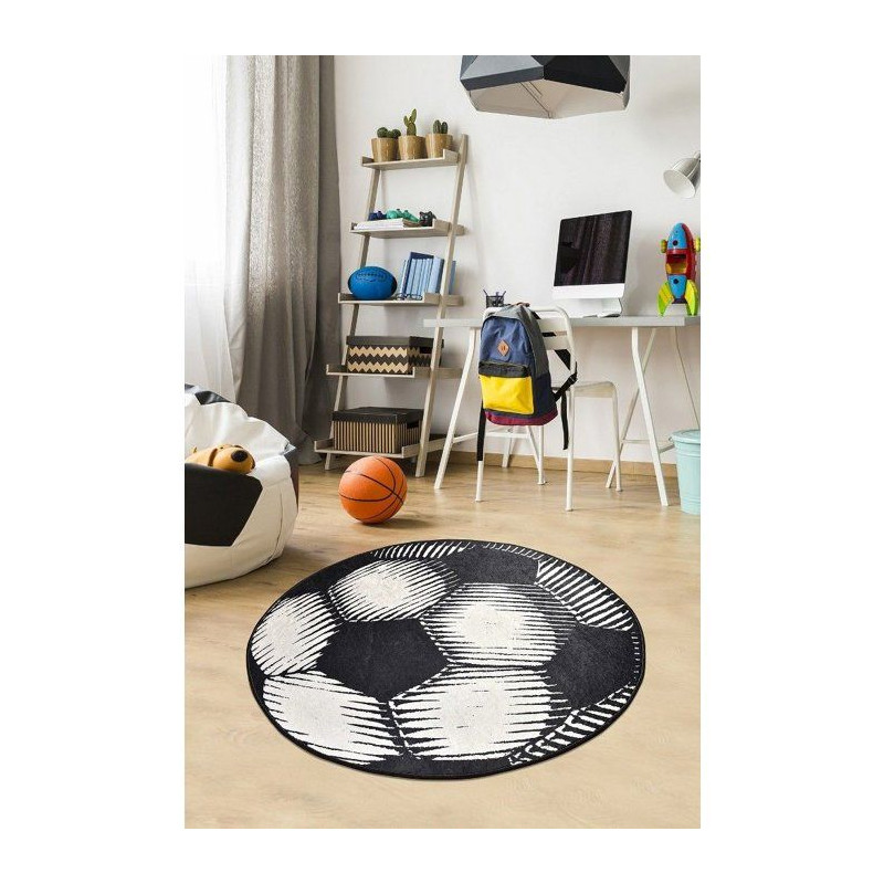 Tapis rond 140 cm - Chambre enfant - Polyester - 700 g/m² - Toucher d