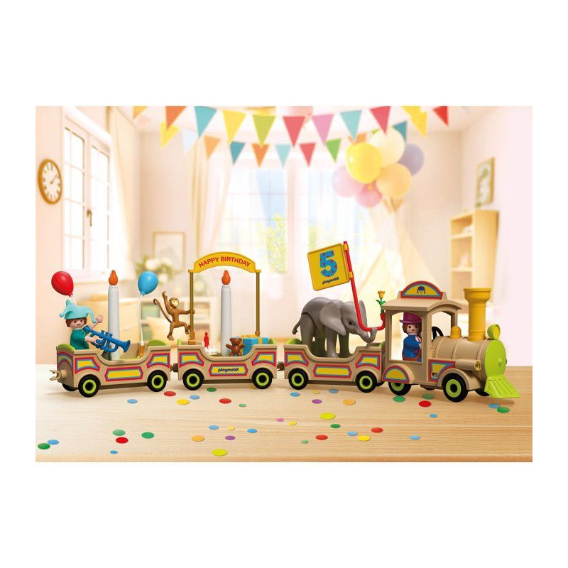Le train d'anniversaire & bougies