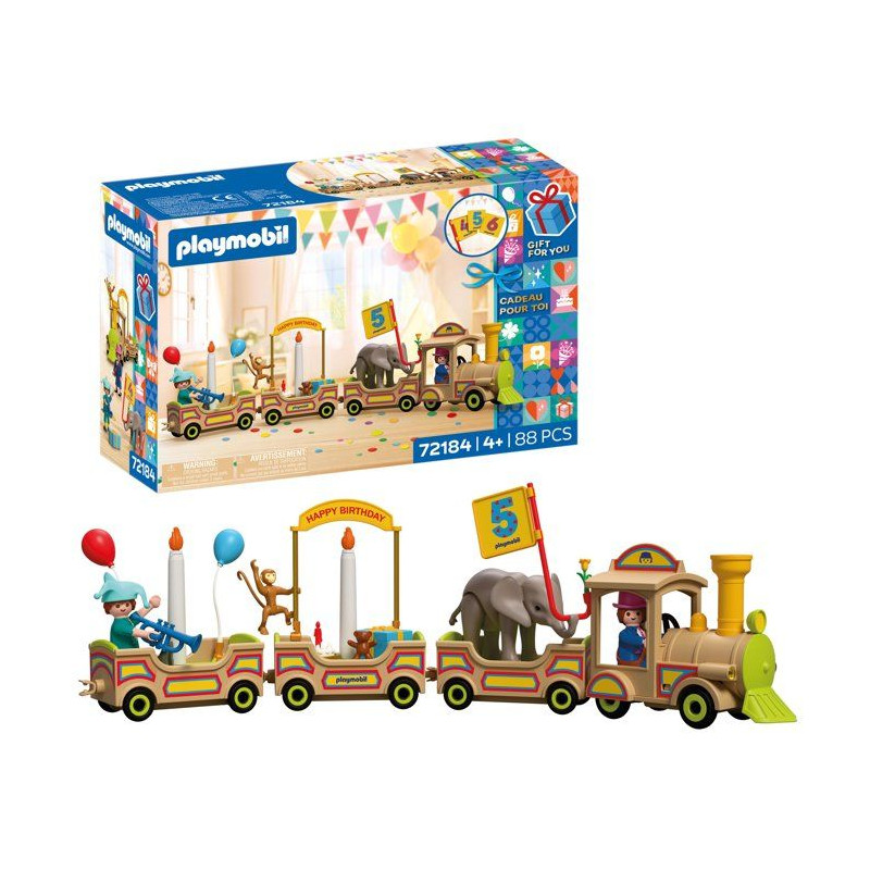 Le train d'anniversaire & bougies