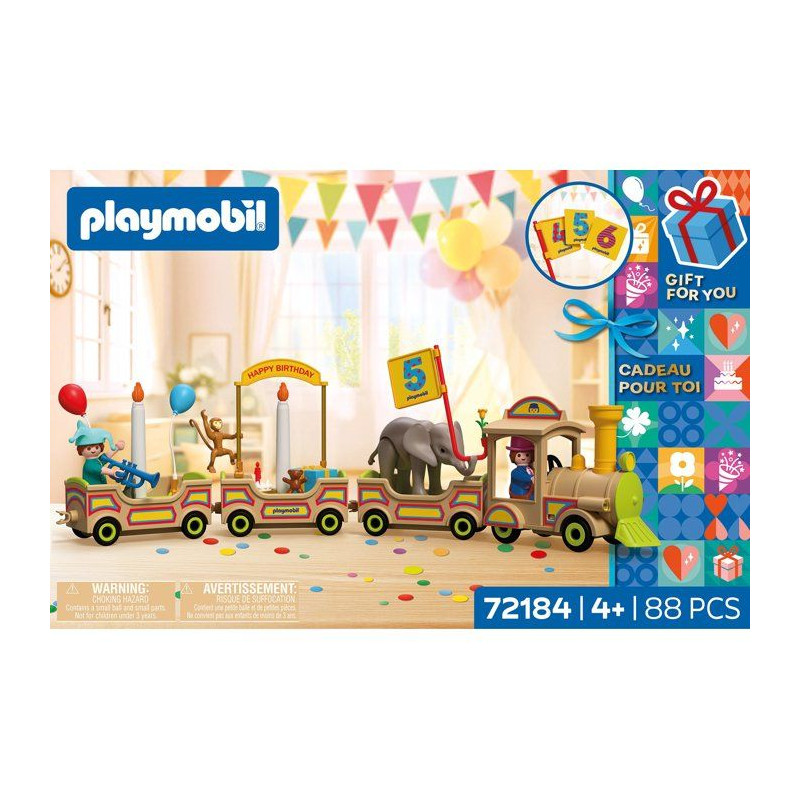 Le train d'anniversaire & bougies
