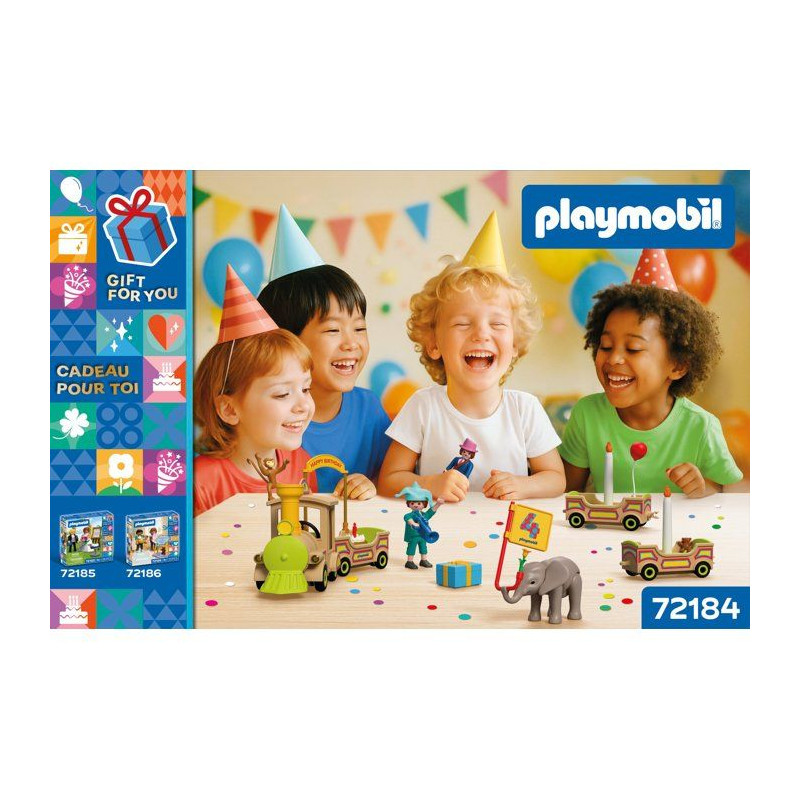 Le train d'anniversaire & bougies