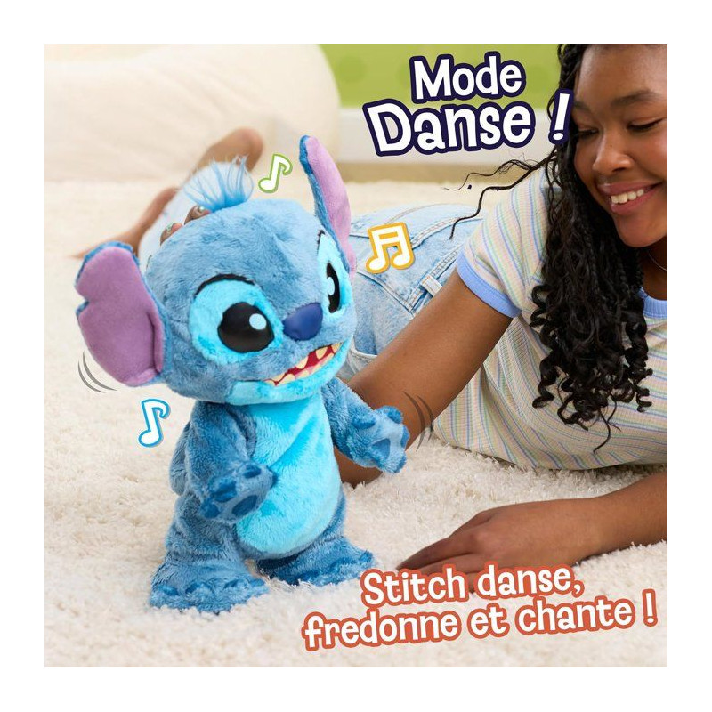Peluche interactive STITCH Double Trouble - 36 cm - Plus de 50 sons et