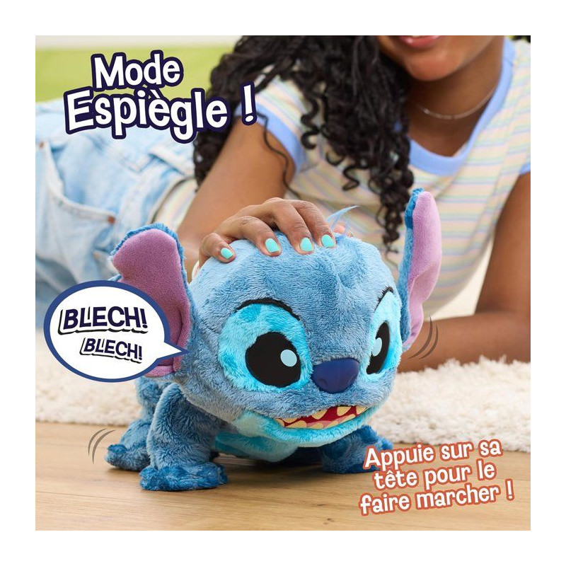 Peluche interactive STITCH Double Trouble - 36 cm - Plus de 50 sons et