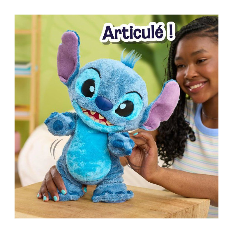 Peluche interactive STITCH Double Trouble - 36 cm - Plus de 50 sons et