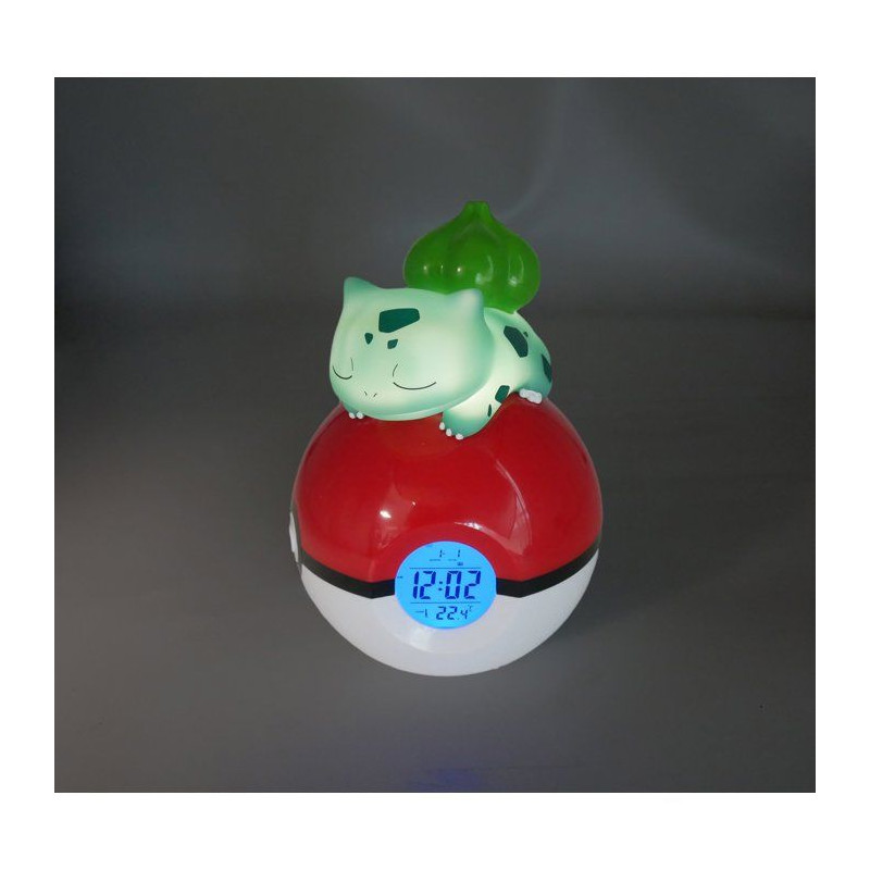 Radio-réveil lumineux enfant Pokémon - TEKNOFUN - Bulbasaur - Licenc