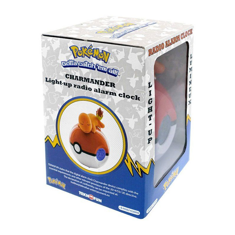 Radio-réveil lumineux - TEKNOFUN - Charmander Pokémon