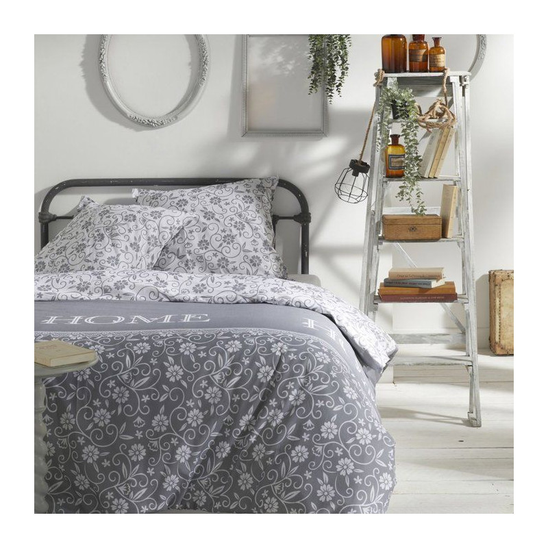 Parure de lit 2 personnes - TODAY - Charme - Imprimé floral - 100% co