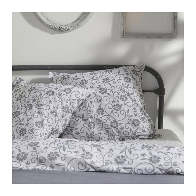 Parure de lit 2 personnes - TODAY - Charme - Imprimé floral - 100% co