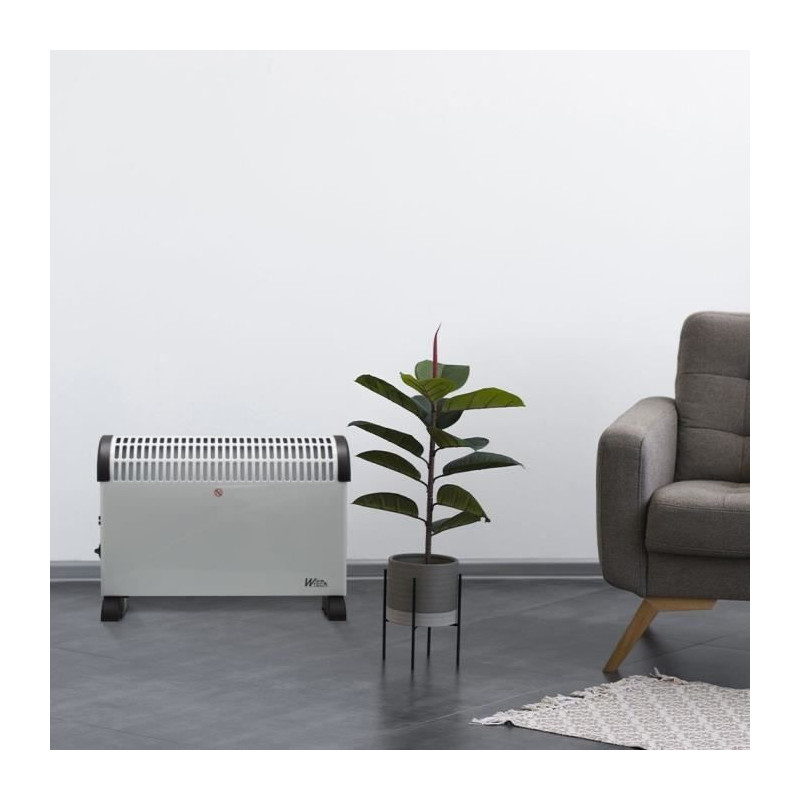 Convecteur mobile - 2000 W - WARMTECH - WTTCPM2001 - Horizontal - Blan
