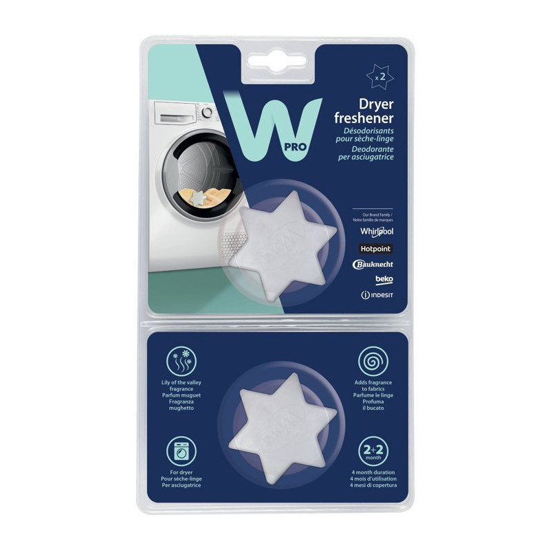 Étoiles parfumées sèche-linge - WPRO - DDS101 - Senteur muguet - Lo