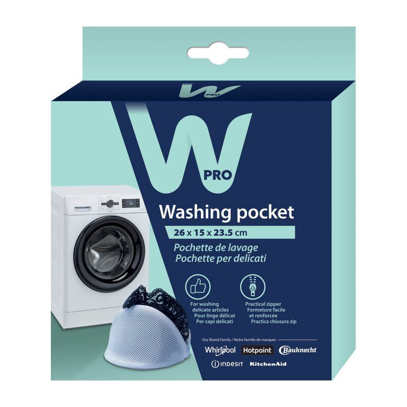 Pochette de lavage - WPRO - WAS200 - Linge délicat - Fermeture zip -