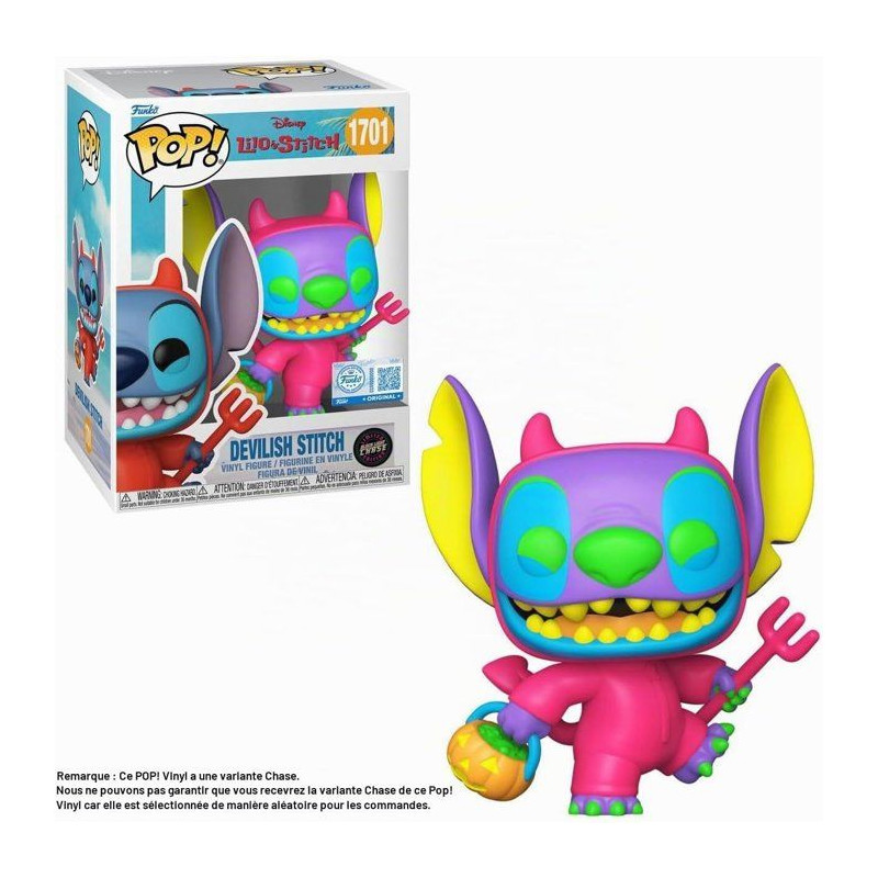 Figurine Funko Pop! - Disney - Stitch en Diable n°1701 Chase