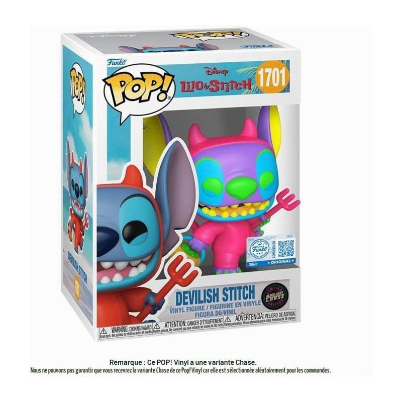Figurine Funko Pop! - Disney - Stitch en Diable n°1701 Chase