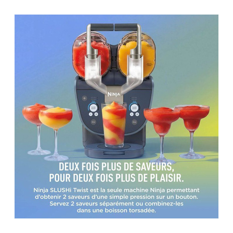 Machine a granita - Ninja - SLUSHi TWIST FS701EUBL - 2 bacs 4,4L - Tec