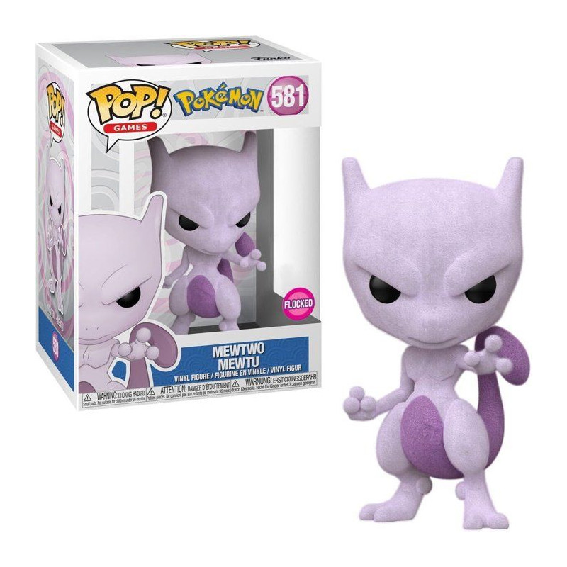 Figurine Funko Pop! - Games Pokémon - Mewtwo Flocked n°581