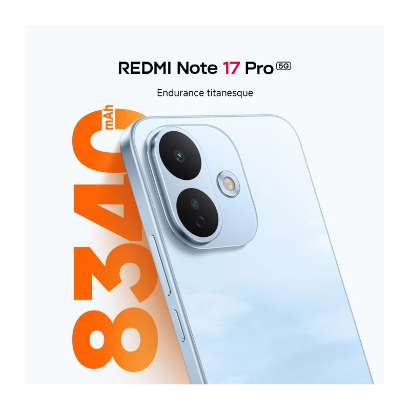Smartphone - XIAOMI - Redmi Note 17 Pro 5G - 6Go RAM - 256Go - Bleu