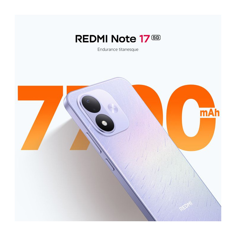 Smartphone - XIAOMI - Redmi Note 17 5G - 6Go RAM - 128Go - Violet