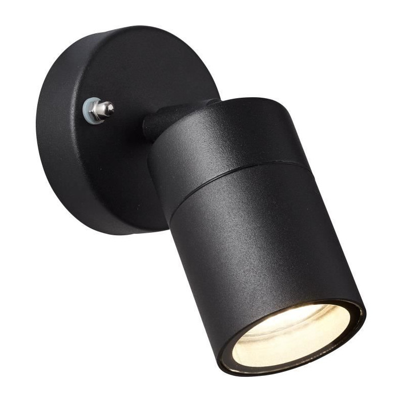 Applique extérieure - JANDY - noir - métal/verre - GU10 LED max 28W