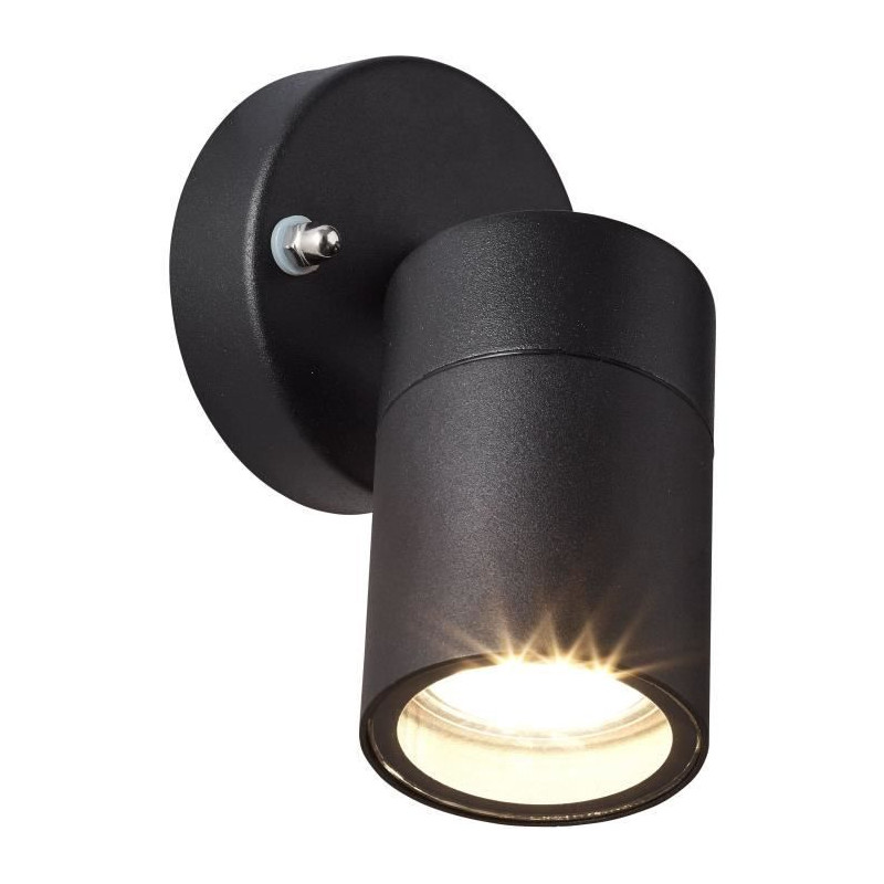 Applique extérieure - JANDY - noir - métal/verre - GU10 LED max 28W