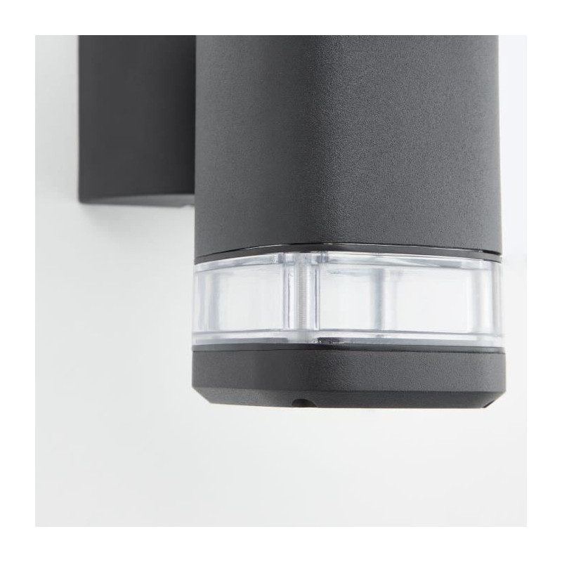 Applique extérieure - JANDY - noir - métal/verre - GU10 max 18W - IP