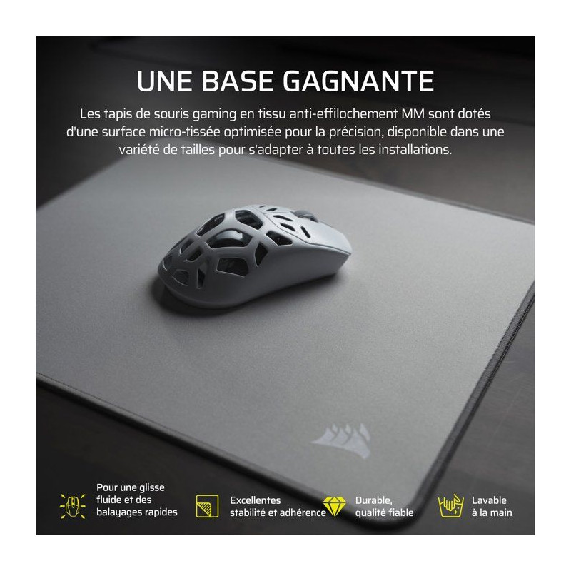 Tapis de souris Gamer - Corsair - MM - Extended XL - Gris