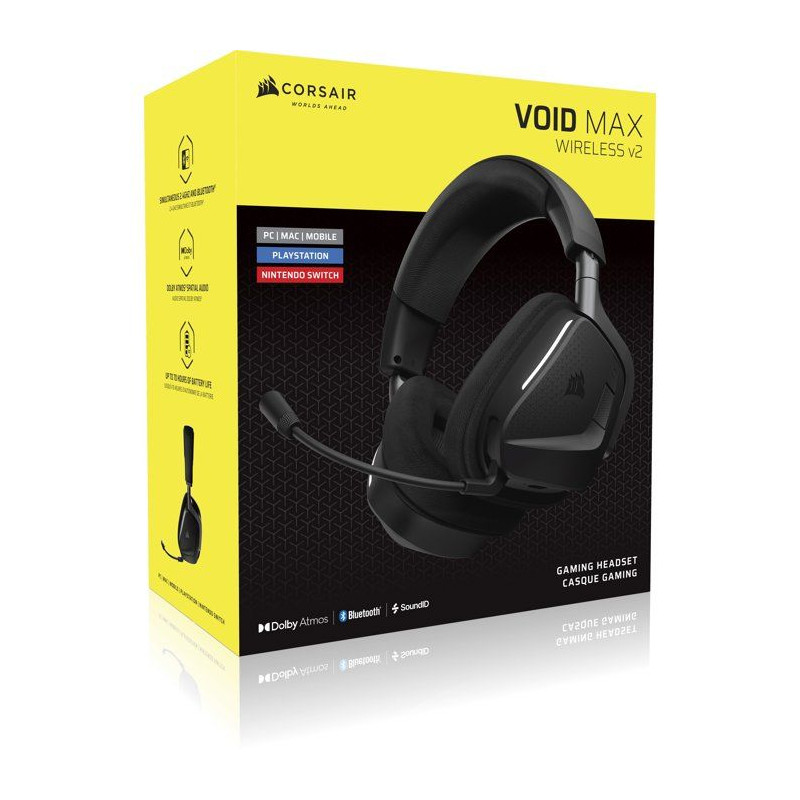 Casque Gaming - Corsair - VOID MAX WL v2 - Carbon Sans Fil