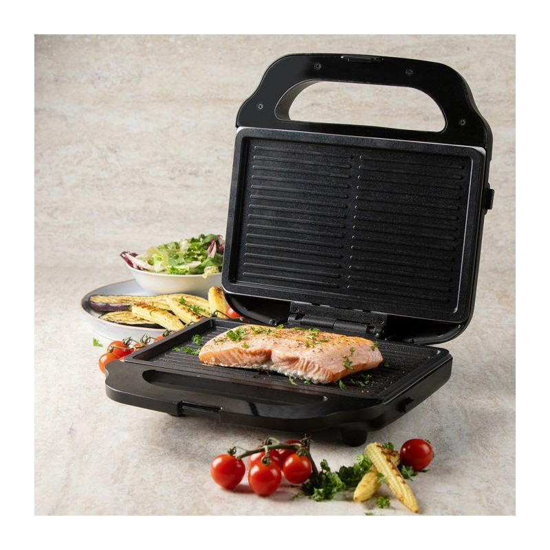 Appareil croque-gaufre-gril 3 en 1 - DOMO - DO9291C - Plaques amovible