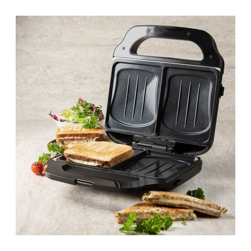 Appareil croque-gaufre-gril 3 en 1 - DOMO - DO9291C - Plaques amovible