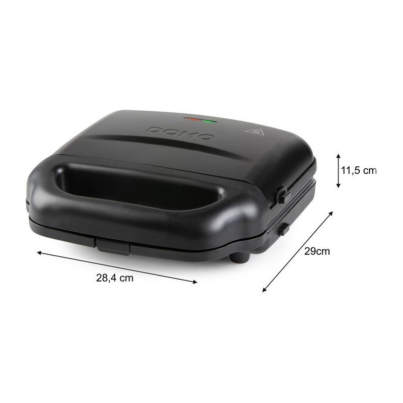 Appareil croque-gaufre-gril 3 en 1 - DOMO - DO9291C - Plaques amovible