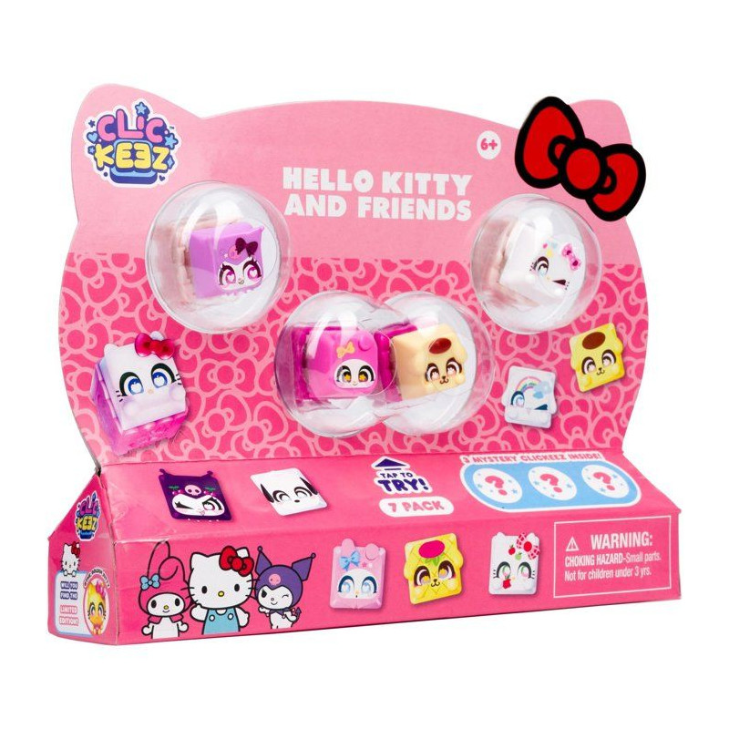 Clickeez Hello Kitty 7-Pack - jouet collection - GOLIATH - licence Hel