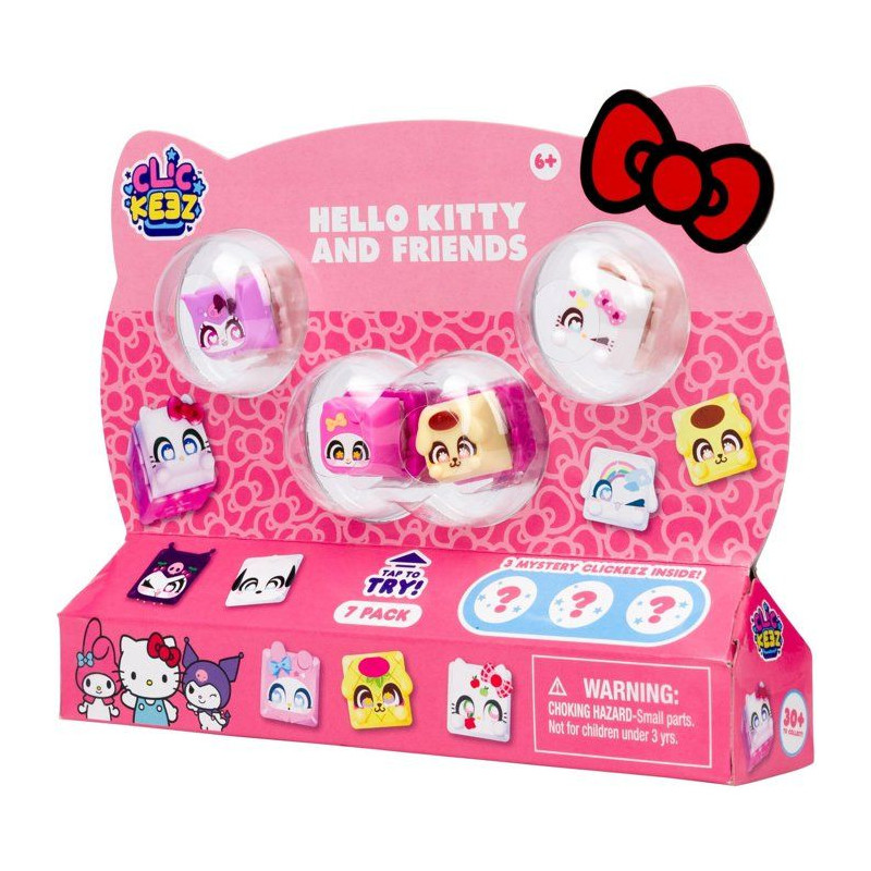 Clickeez Hello Kitty 7-Pack - jouet collection - GOLIATH - licence Hel
