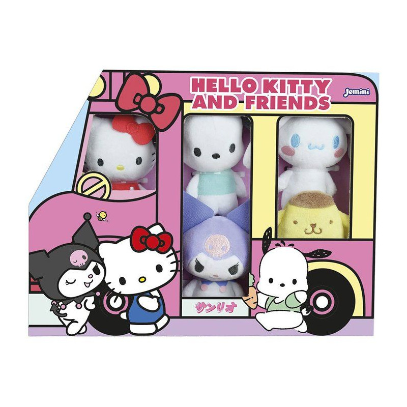 Coffret de peluches - Hello Kitty et ses amis - JEMINI - 5 personnages