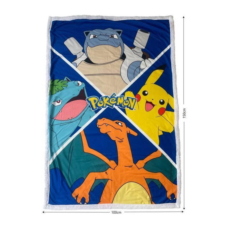 Couverture Sherpa - POKEMON - Evolutions Pokemon Let's Go - 100 x 150
