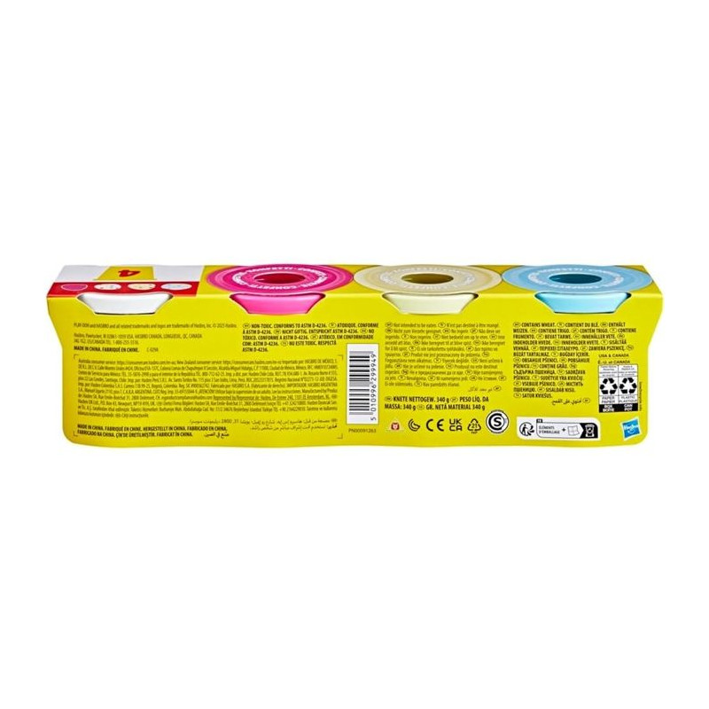 Play-Doh pack de 4 pots de pâte a modeler confettis - PLAY-DOH - G17
