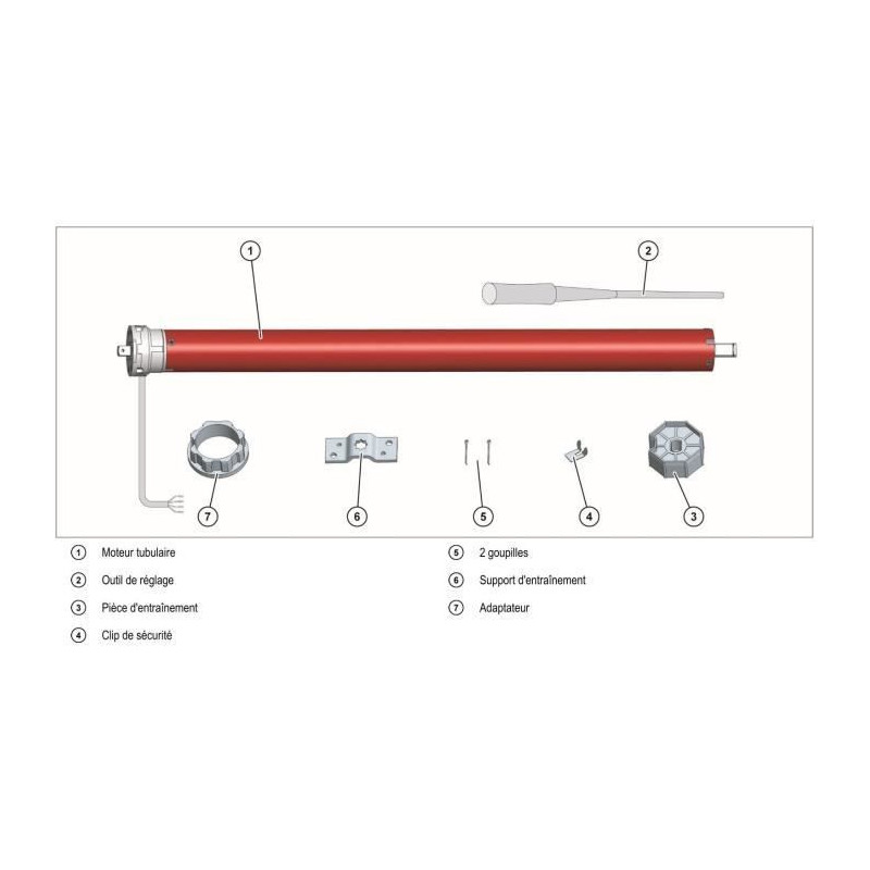Wired roller shutter motor RM10MS SUPERROLLO - SR20110 - Diameter 40 m
