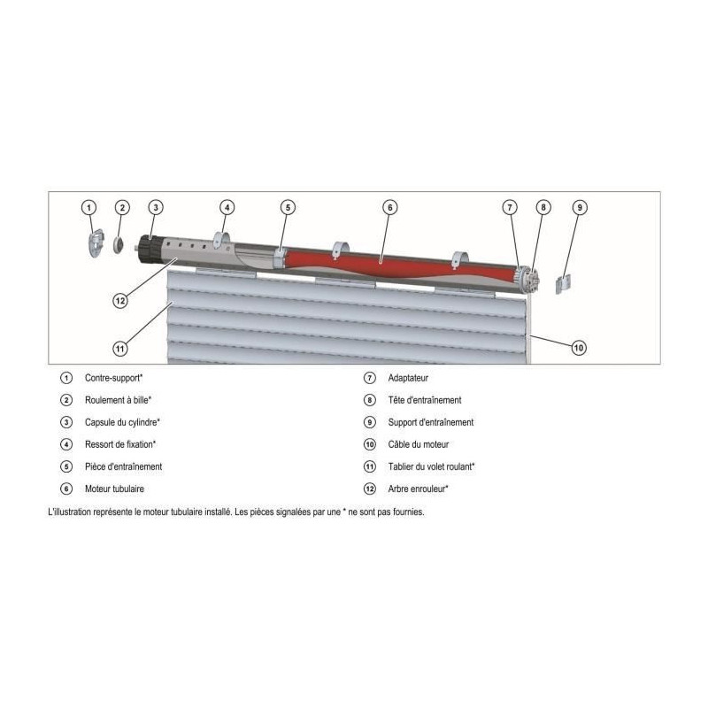 RM10MM SUPERROLLO wired roller shutter motor - SR20215 - Diameter 60 m