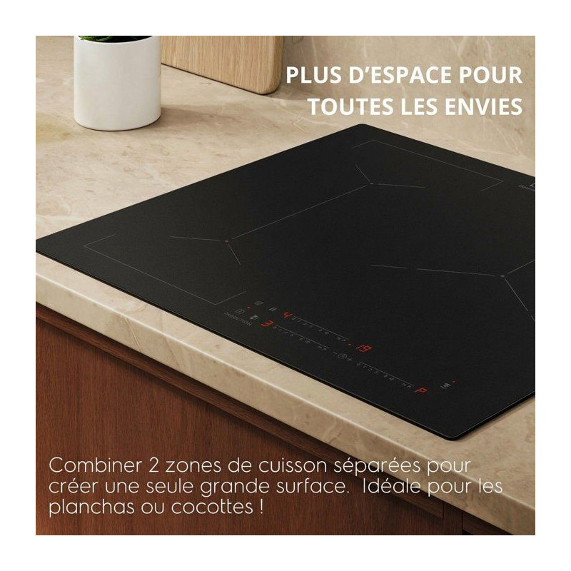 Plaque induction - ELECTROLUX - EIV73342IT - 3 foyers - 70 cm - Saphir