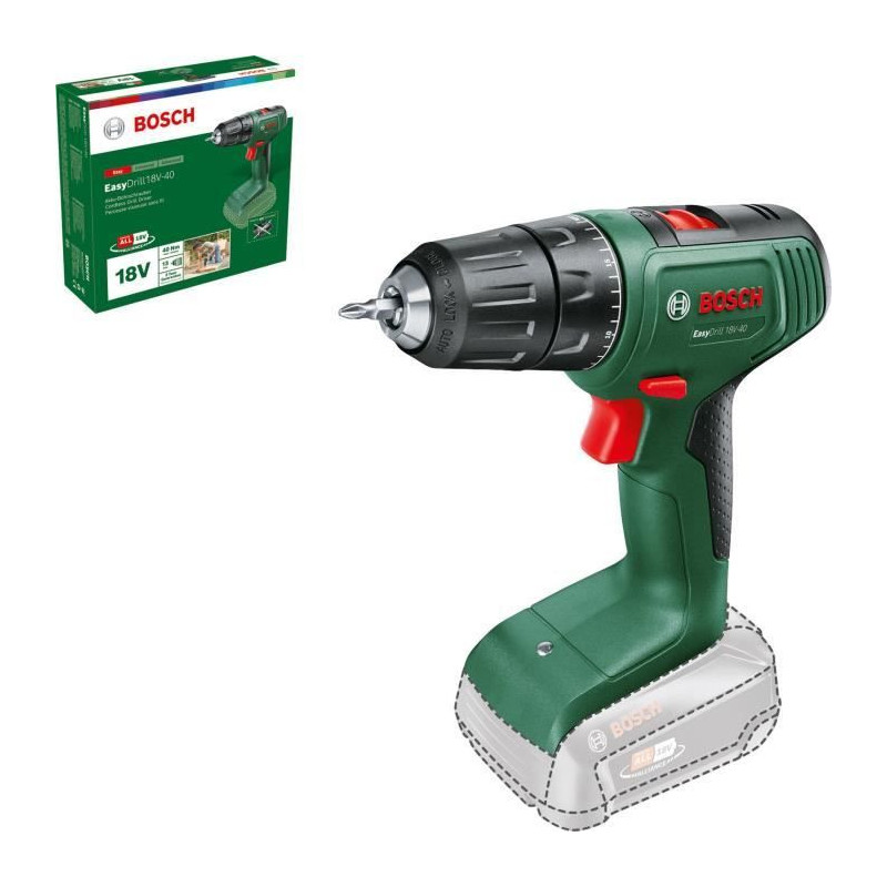 Bosch EasyDrill 18V-40 drill driver (WITHOUT battery, WITHOUT charger)