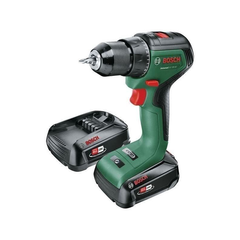 UniversalDrill 18V-60 (2x 2.0Ah) + AL 18V-20 Drill Driver