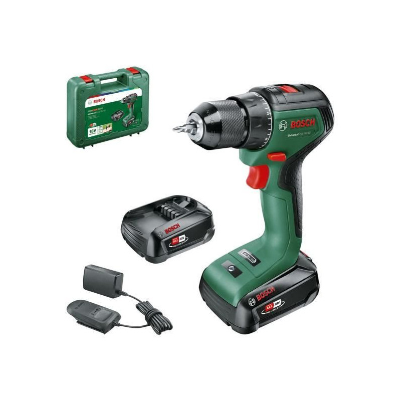 UniversalDrill 18V-60 (2x 2.0Ah) + AL 18V-20 Drill Driver