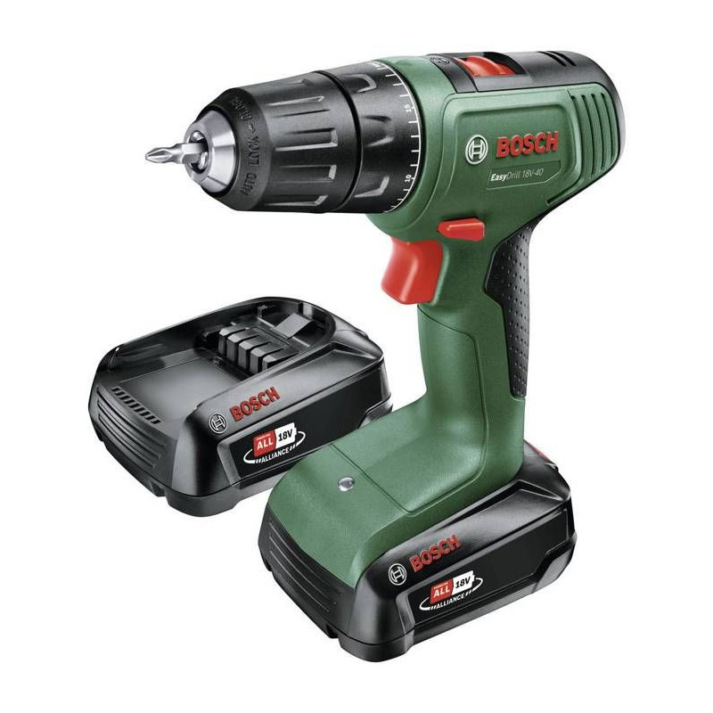 Bosch Easydrill 18V-40 screwdriver drill ( + 2xbatteries 2.0Ah) + 1xal