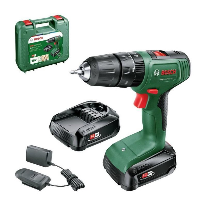 Bosch EasyImpact 18V40 impact drill driver + (2x2.0Ah battery) + AL18V
