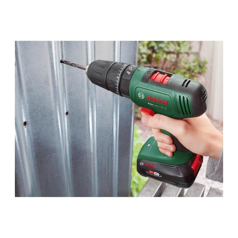Bosch EasyImpact 18V40 impact drill driver + (2x2.0Ah battery) + AL18V