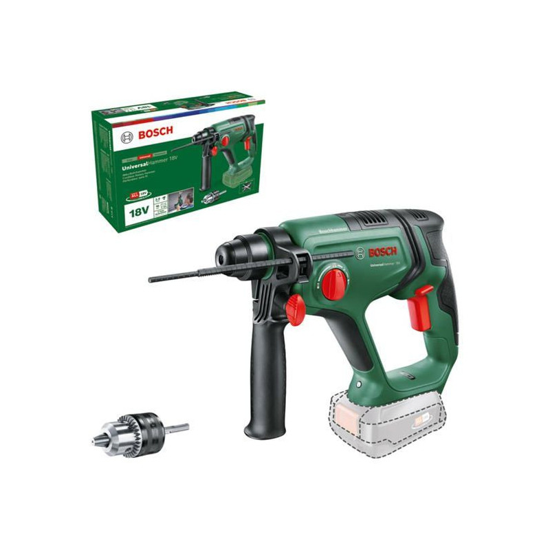 UniversalHammer 18V hammer drill (only) + SRE Adapterbohrfutter